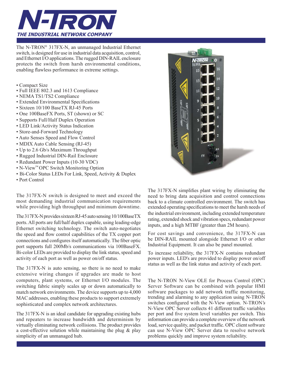 B&B Electronics 317FX-SC_ST - Datasheet User Manual | 3 pages