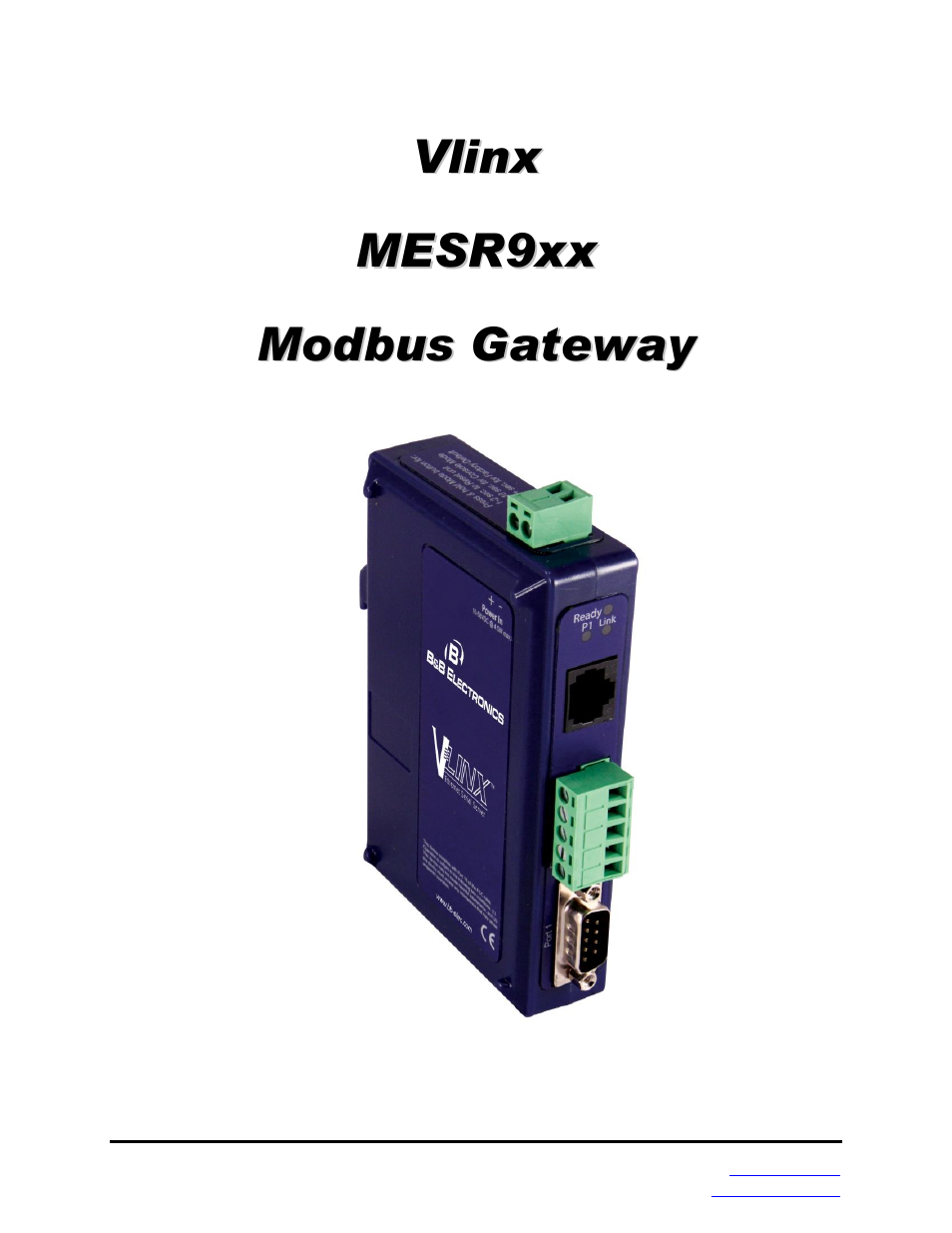 B&B Electronics MESR900 Series - Fiber Models - Manual User Manual | 84 pages