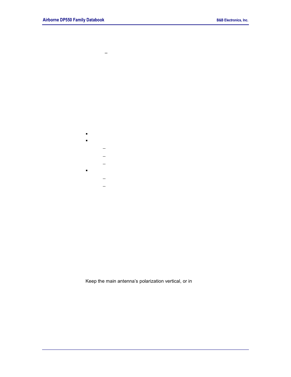 Antenna location, Performance | B&B Electronics WLNN-EK-DP551 - Product Specification User Manual | Page 27 / 37