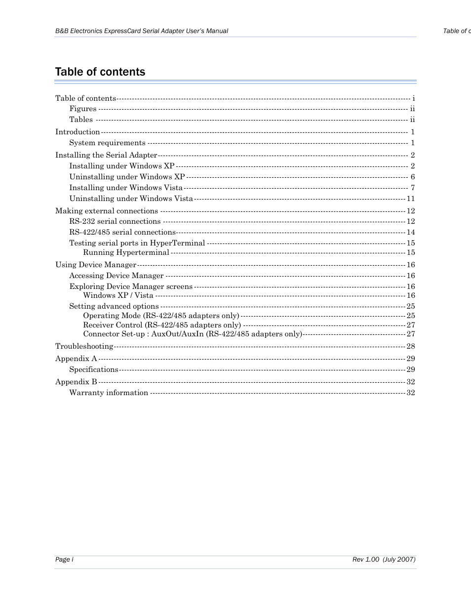 B&B Electronics QSPXP-100 - Manual User Manual | Page 3 / 36