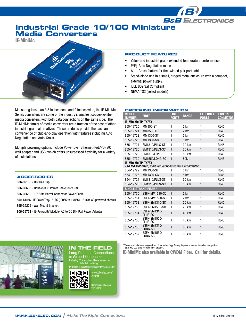 B&B Electronics 855-19720--57 - Datasheet User Manual | 2 pages