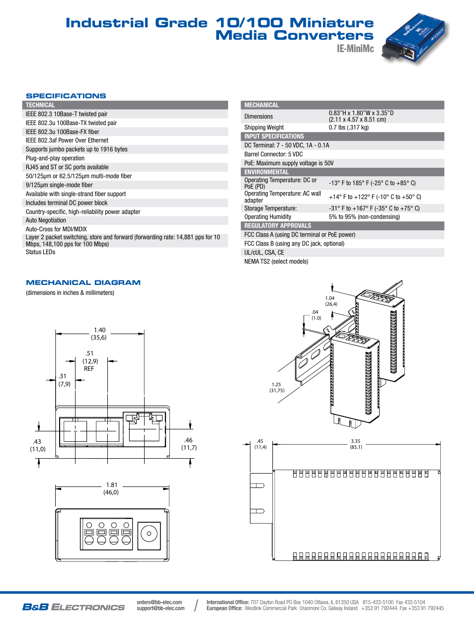 Ie-minimc | B&B Electronics 855-19720--57 - Datasheet User Manual | Page 2 / 2