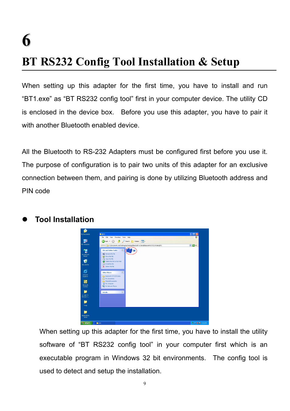 Bt rs232 config tool installation & setup | B&B Electronics SS-BLT-100PR - Manual User Manual | Page 10 / 15