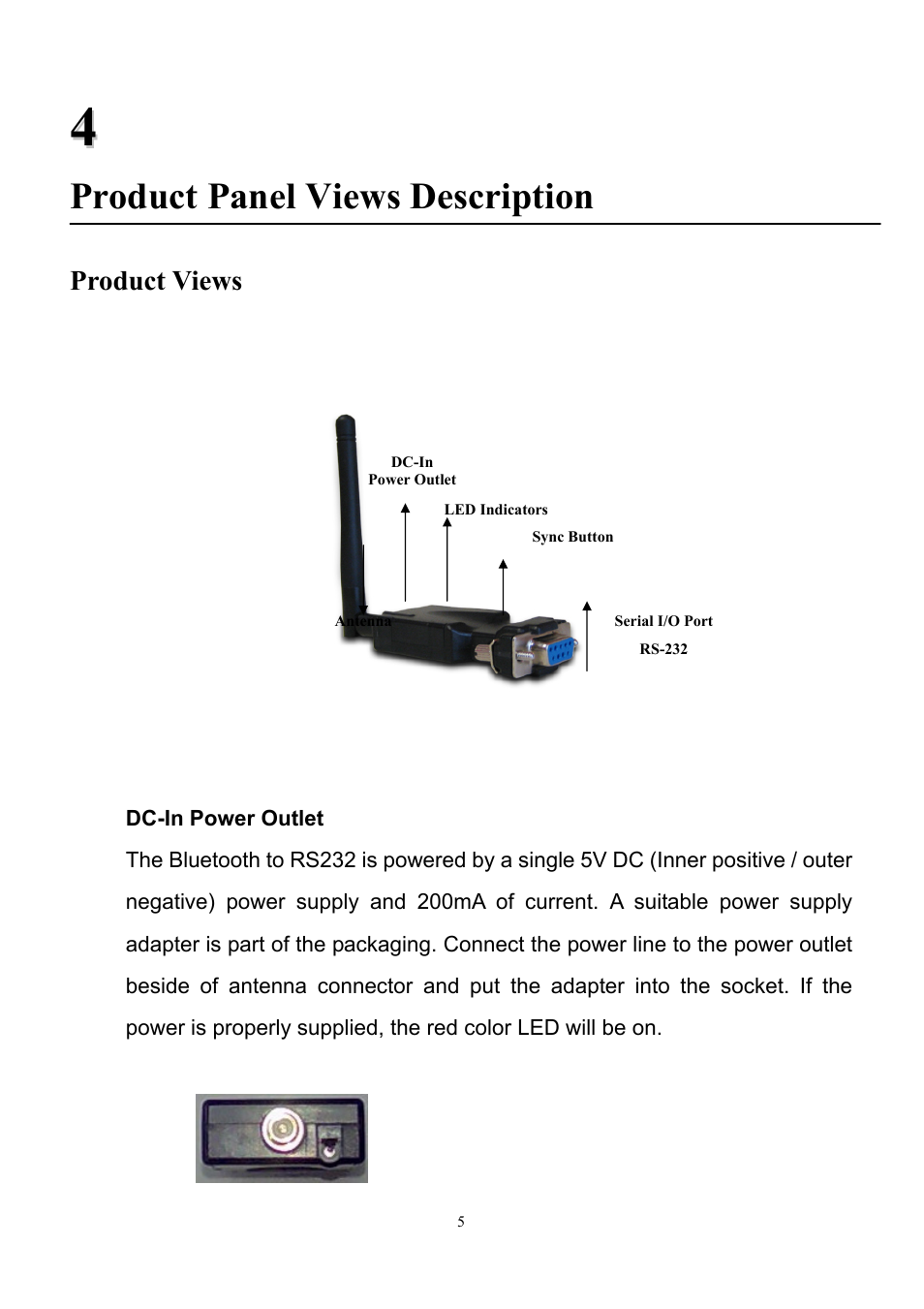 Product panel views description | B&B Electronics SS-BLT-100PR - Manual User Manual | Page 6 / 15