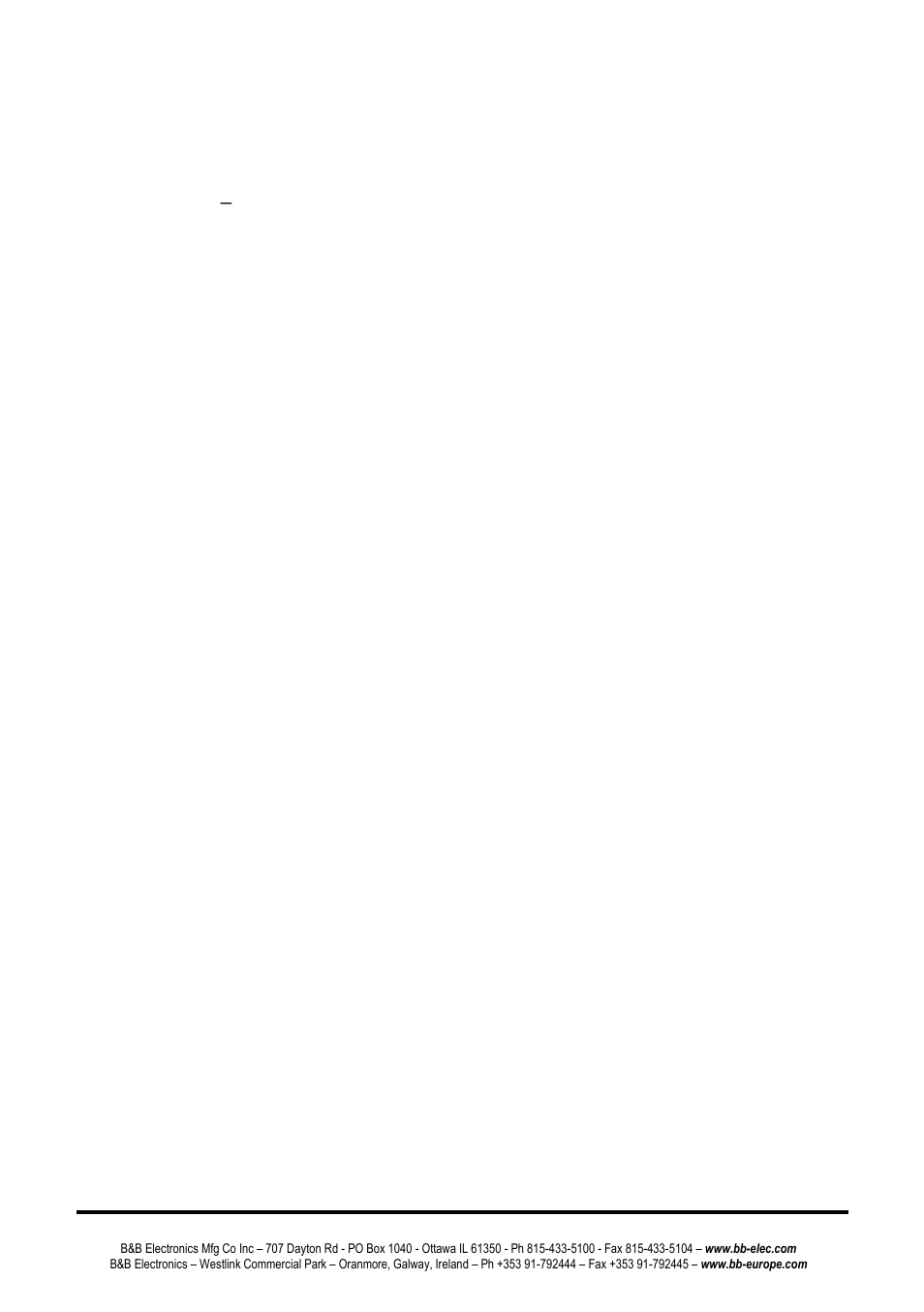 B&B Electronics ESW108 Series - Quick Start Guide User Manual | Page 5 / 21