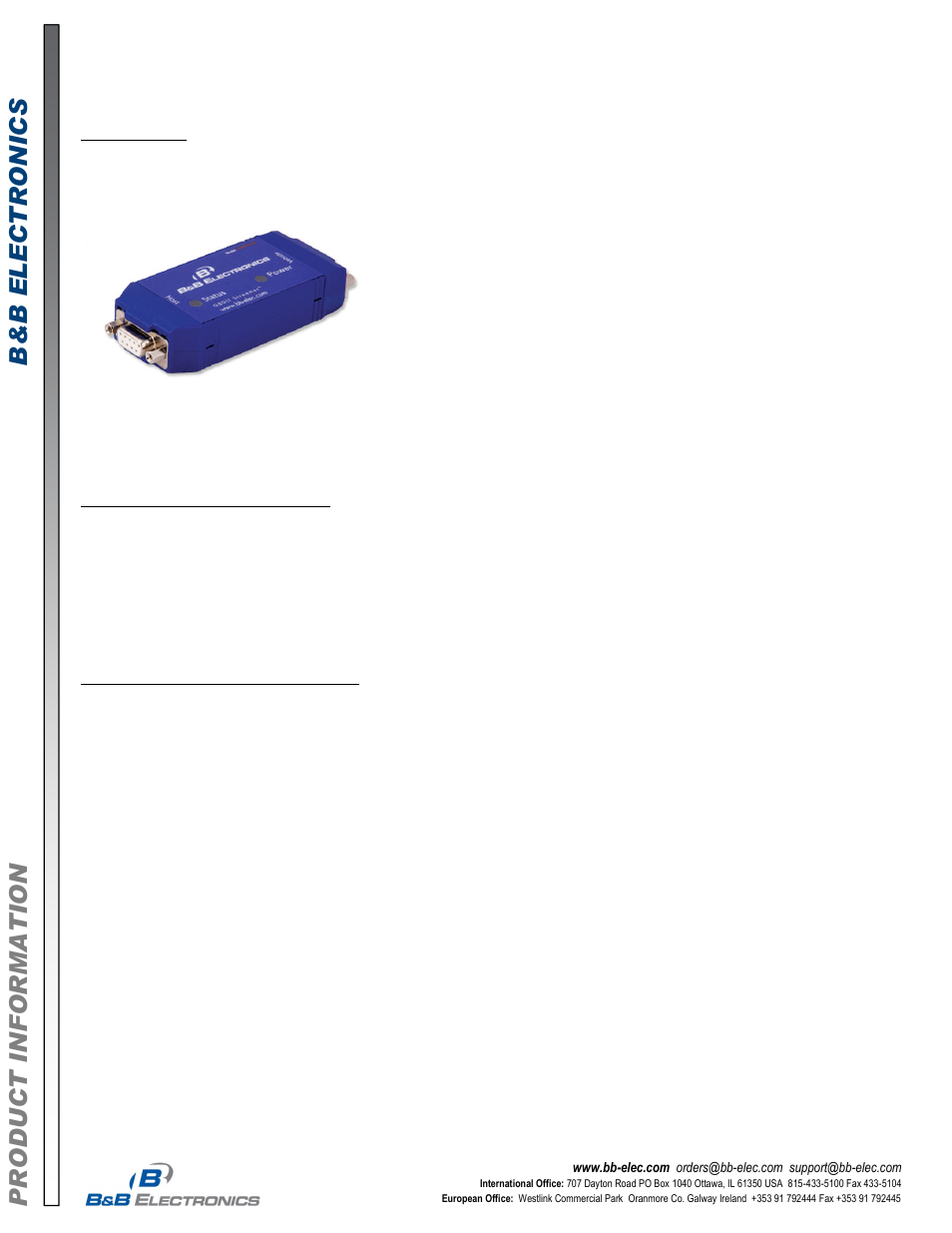 B&B Electronics LDVDSV2CAN-S-P9D - Datasheet User Manual | Page 3 / 4