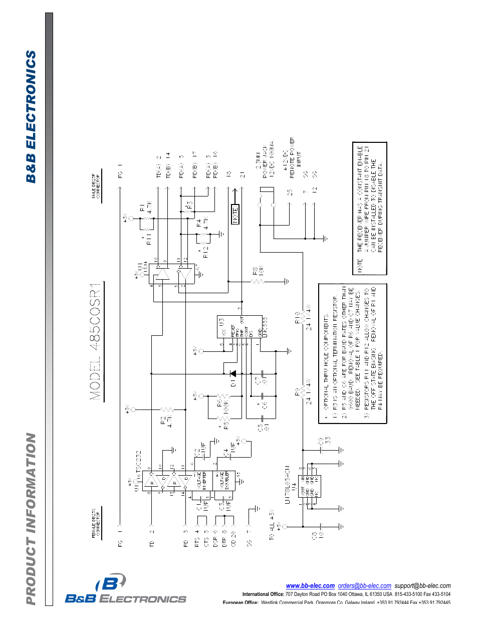 B&B Electronics 485COSR1 - Datasheet User Manual | Page 2 / 2