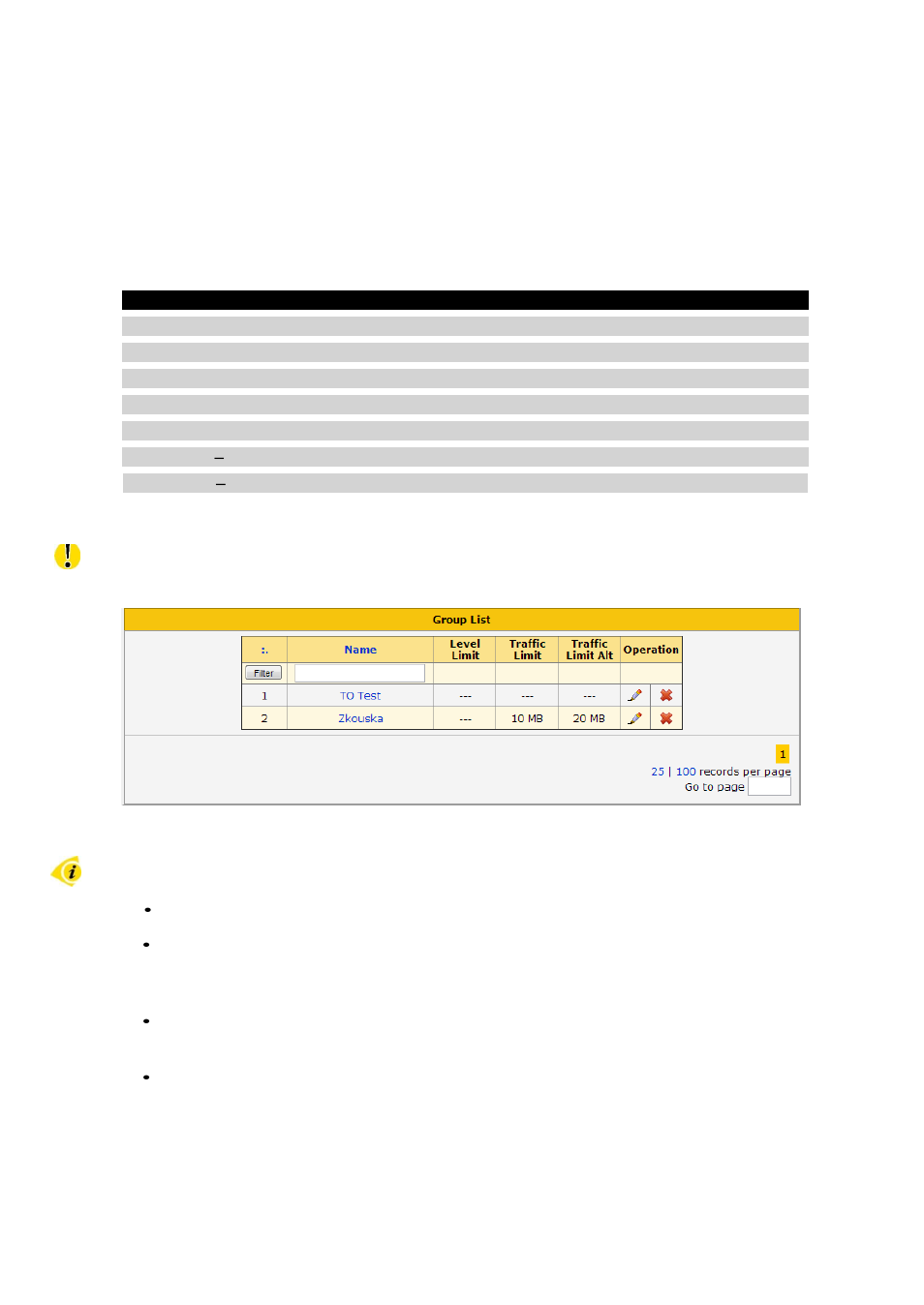 Description of the web interface, 4 group list | B&B Electronics R-SeeNet-5 - Manual User Manual | Page 33 / 60