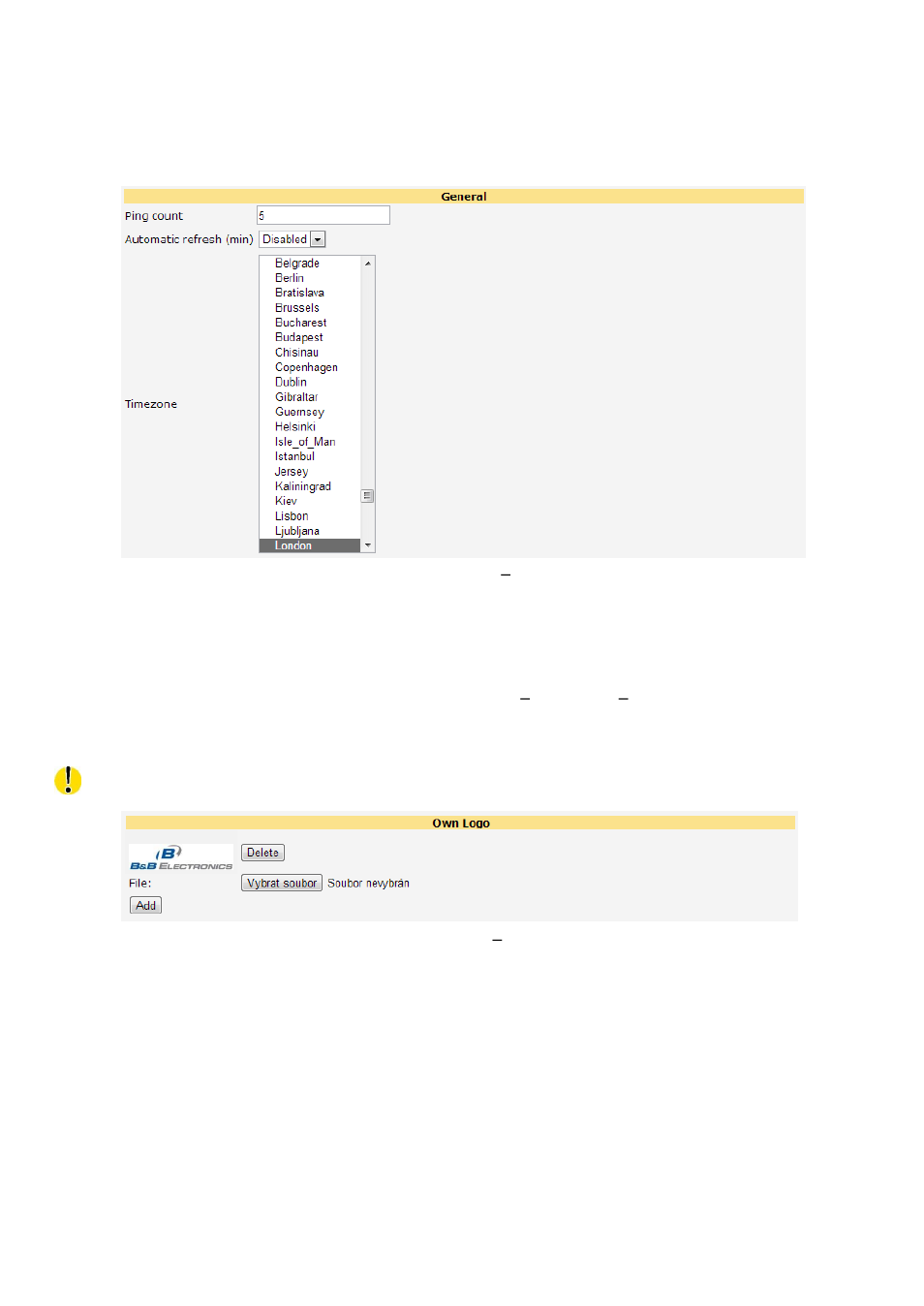 Description of the web interface | B&B Electronics R-SeeNet-5 - Manual User Manual | Page 47 / 60