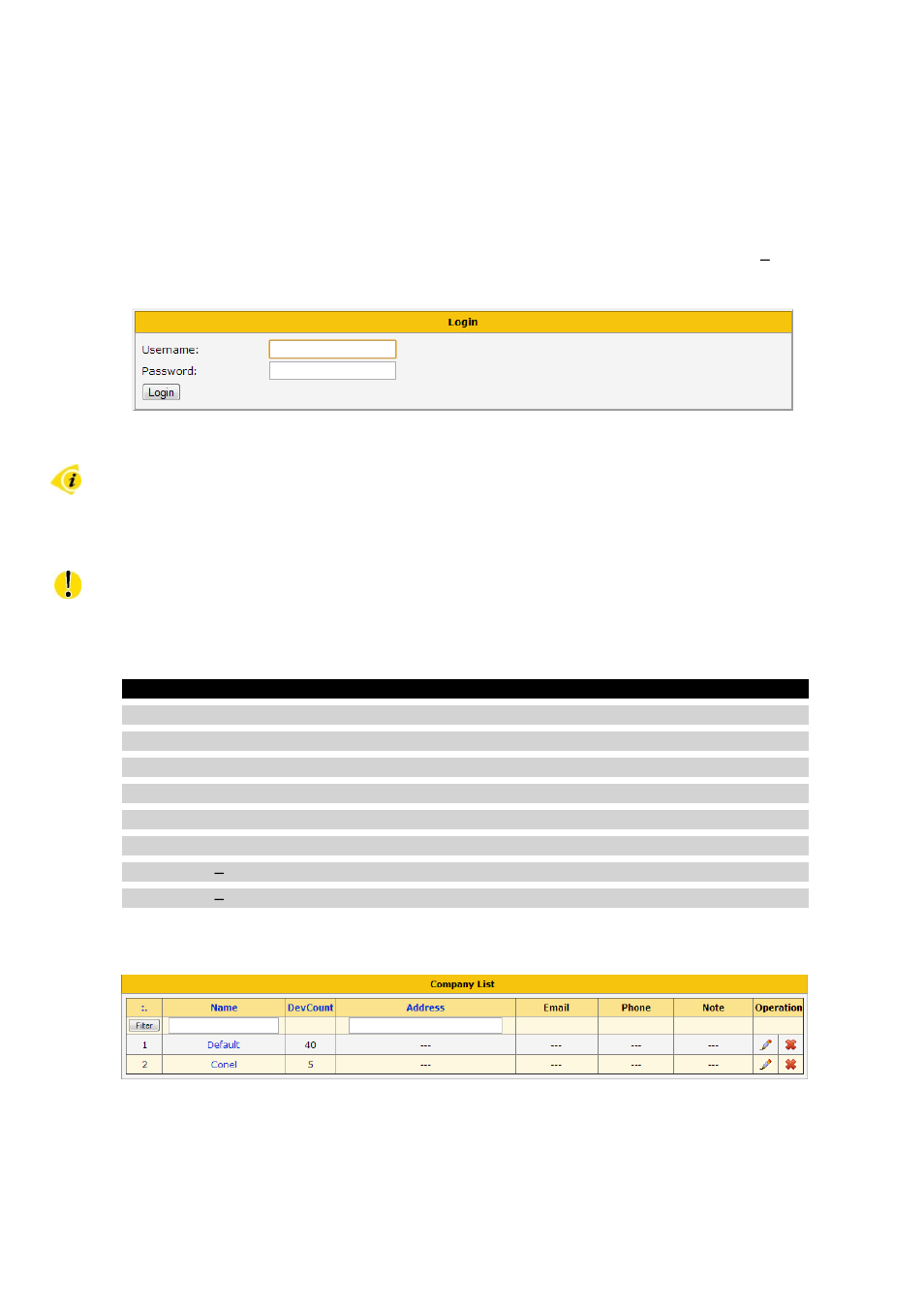 Description of the web interface, 11 logout, 12 companies | B&B Electronics R-SeeNet-5 - Manual User Manual | Page 52 / 60