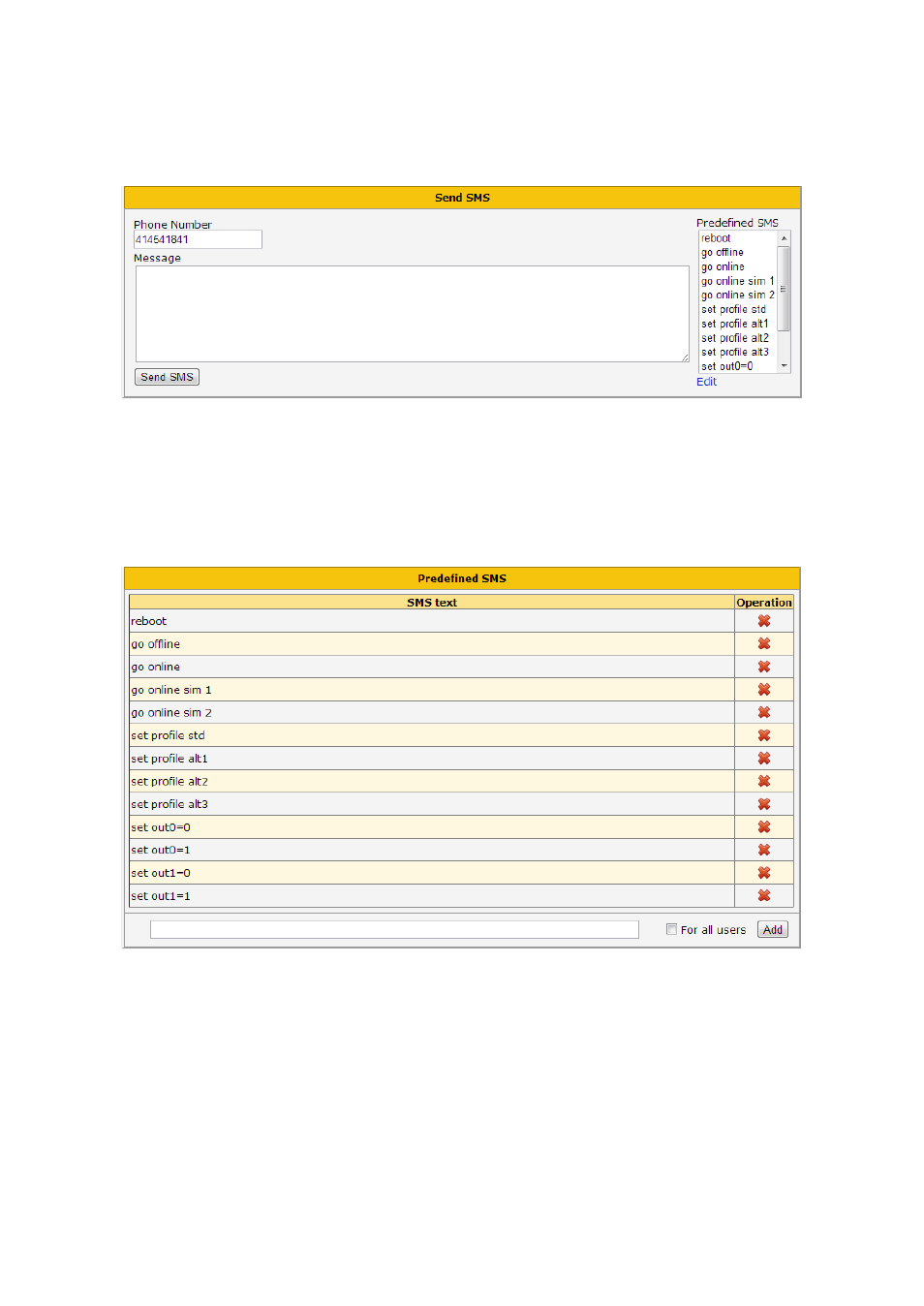 Description of the web interface | B&B Electronics R-SeeNet-5 - Manual User Manual | Page 55 / 60