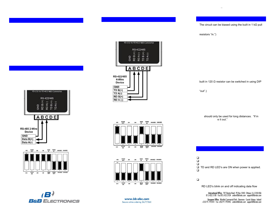 B&B Electronics SCP311T-DFTB3 - Quick Start Guide User Manual | Page 2 / 2