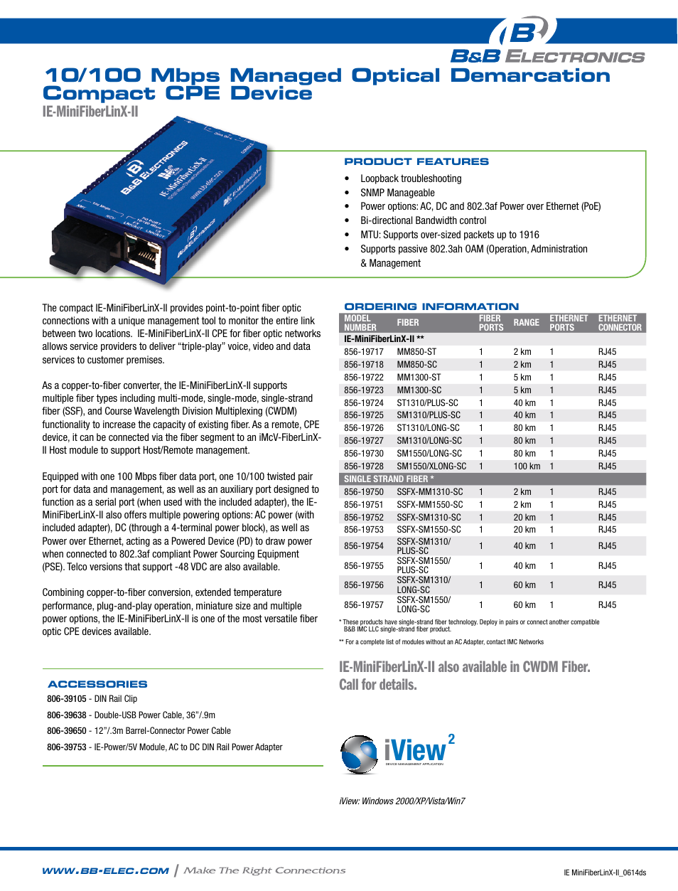B&B Electronics 856-19717--57 - Datasheet User Manual | 2 pages