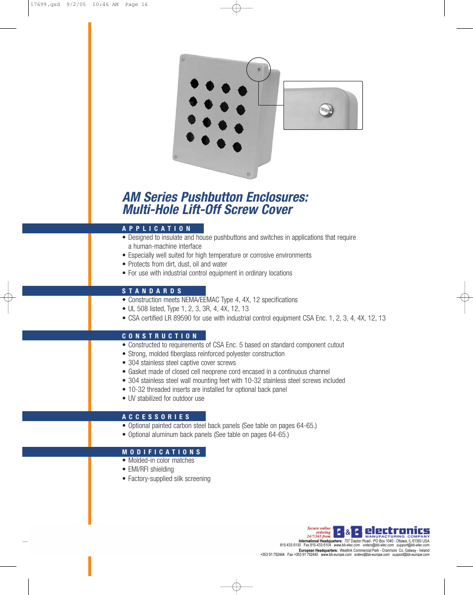 B&B Electronics AM3PB22 - Datasheet User Manual | Page 3 / 6