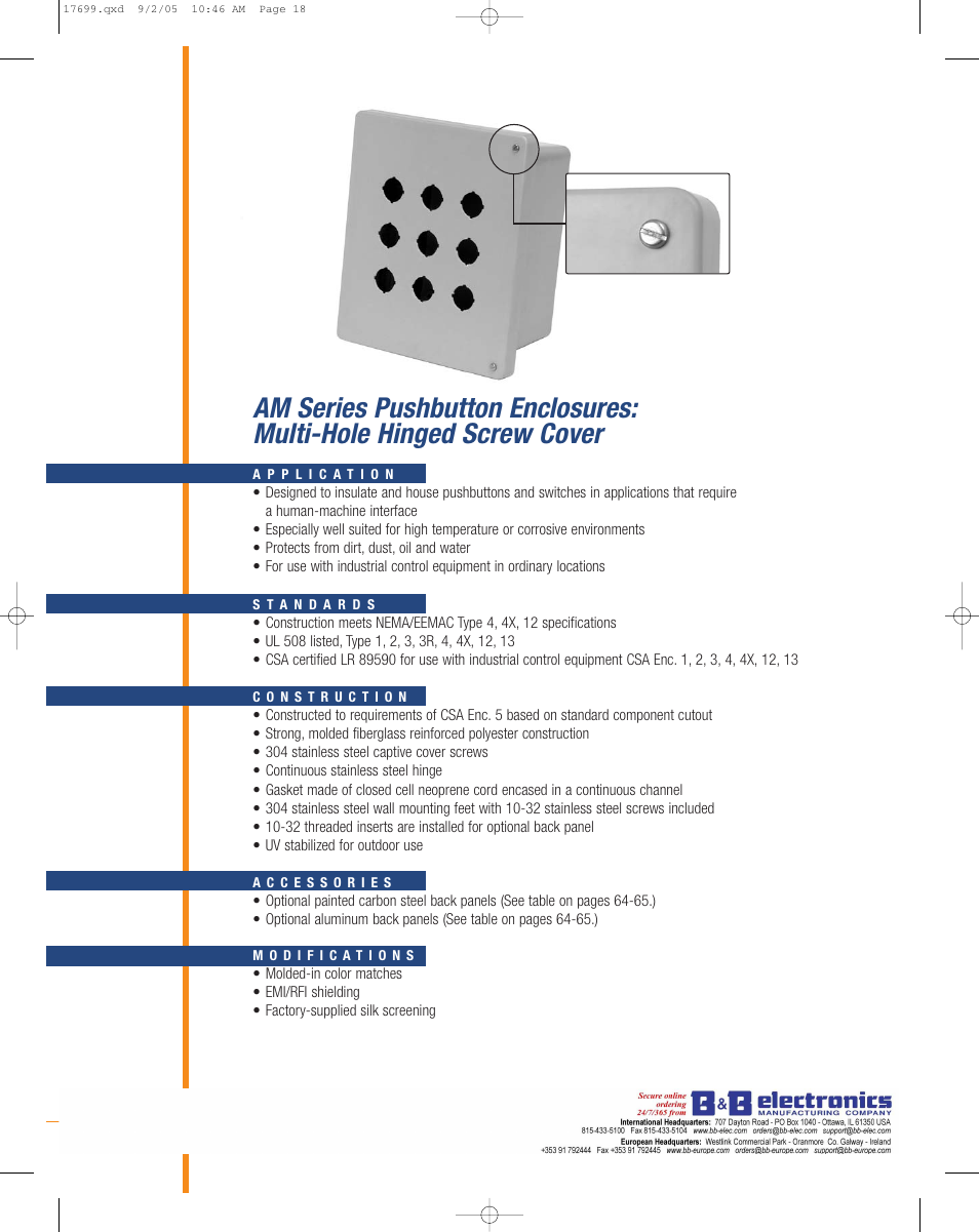 B&B Electronics AM3PB22 - Datasheet User Manual | Page 5 / 6