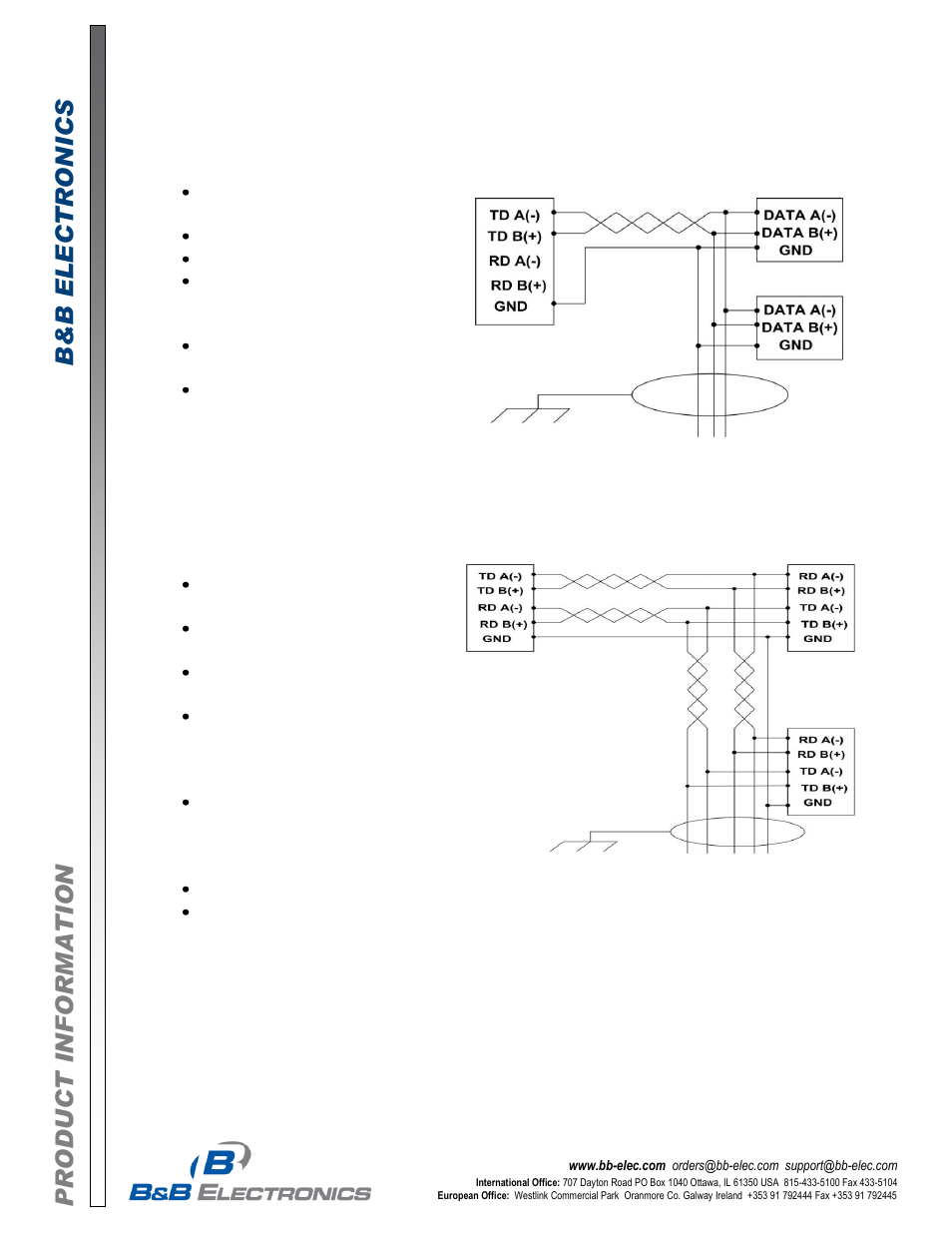 B&B Electronics 4WSD25OTB - Datasheet User Manual | Page 3 / 4