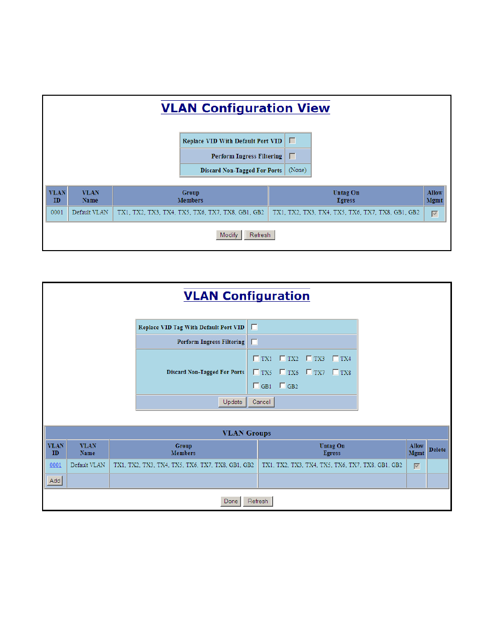 Vlan addition and deletion example | B&B Electronics 7010TX - Manual User Manual | Page 141 / 153
