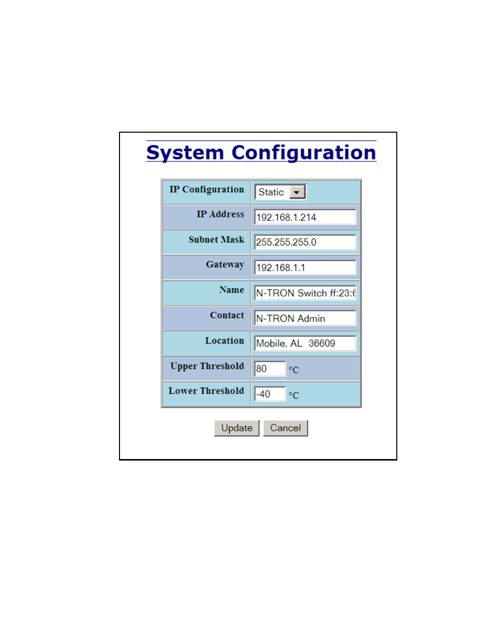 Administration – system, continued | B&B Electronics 7010TX - Manual User Manual | Page 28 / 153