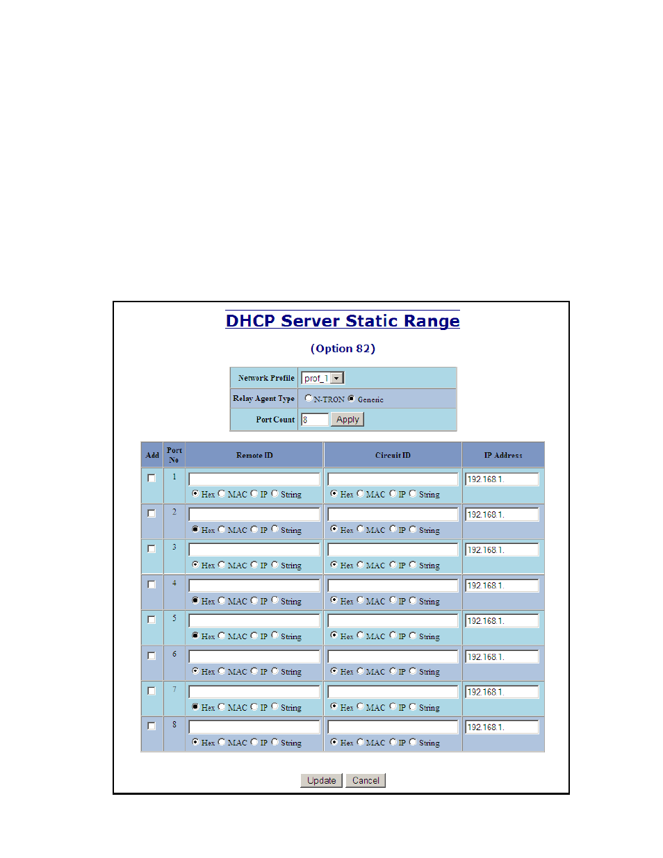 Dhcp – server – setup ip maps, continued | B&B Electronics 7010TX - Manual User Manual | Page 38 / 153