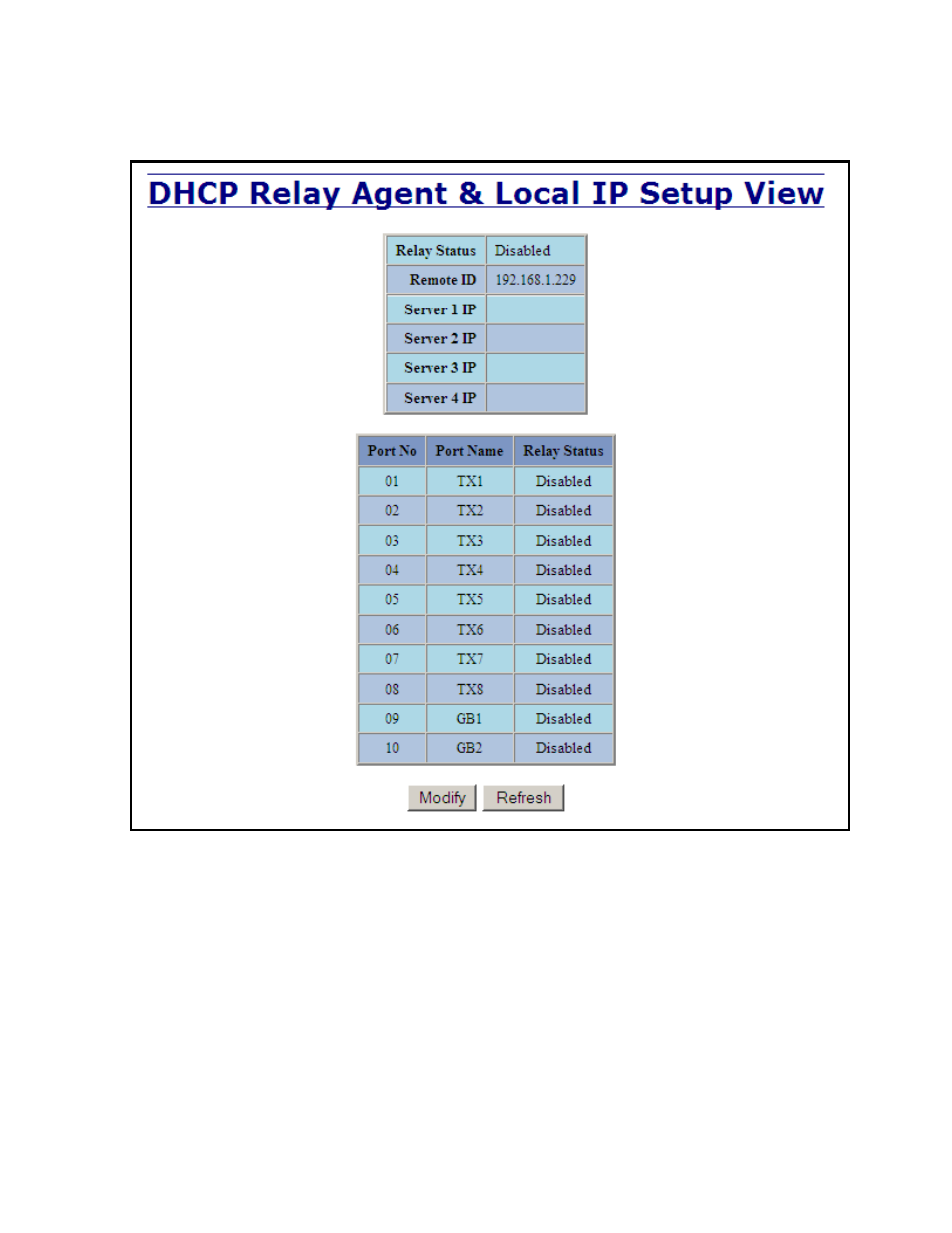 Dhcp – relay & local ip - setup | B&B Electronics 7010TX - Manual User Manual | Page 41 / 153