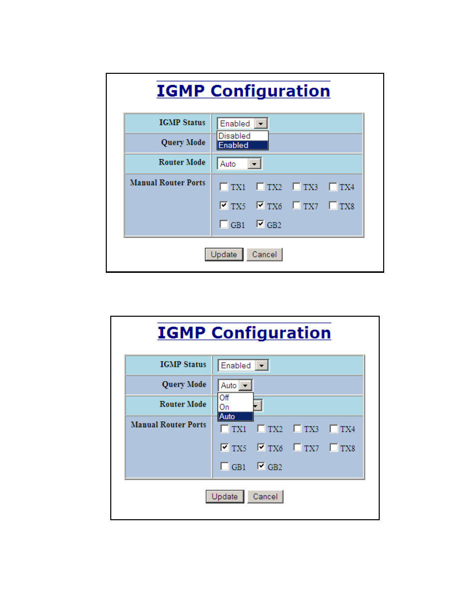 Igmp – configuration, continued | B&B Electronics 7010TX - Manual User Manual | Page 72 / 153
