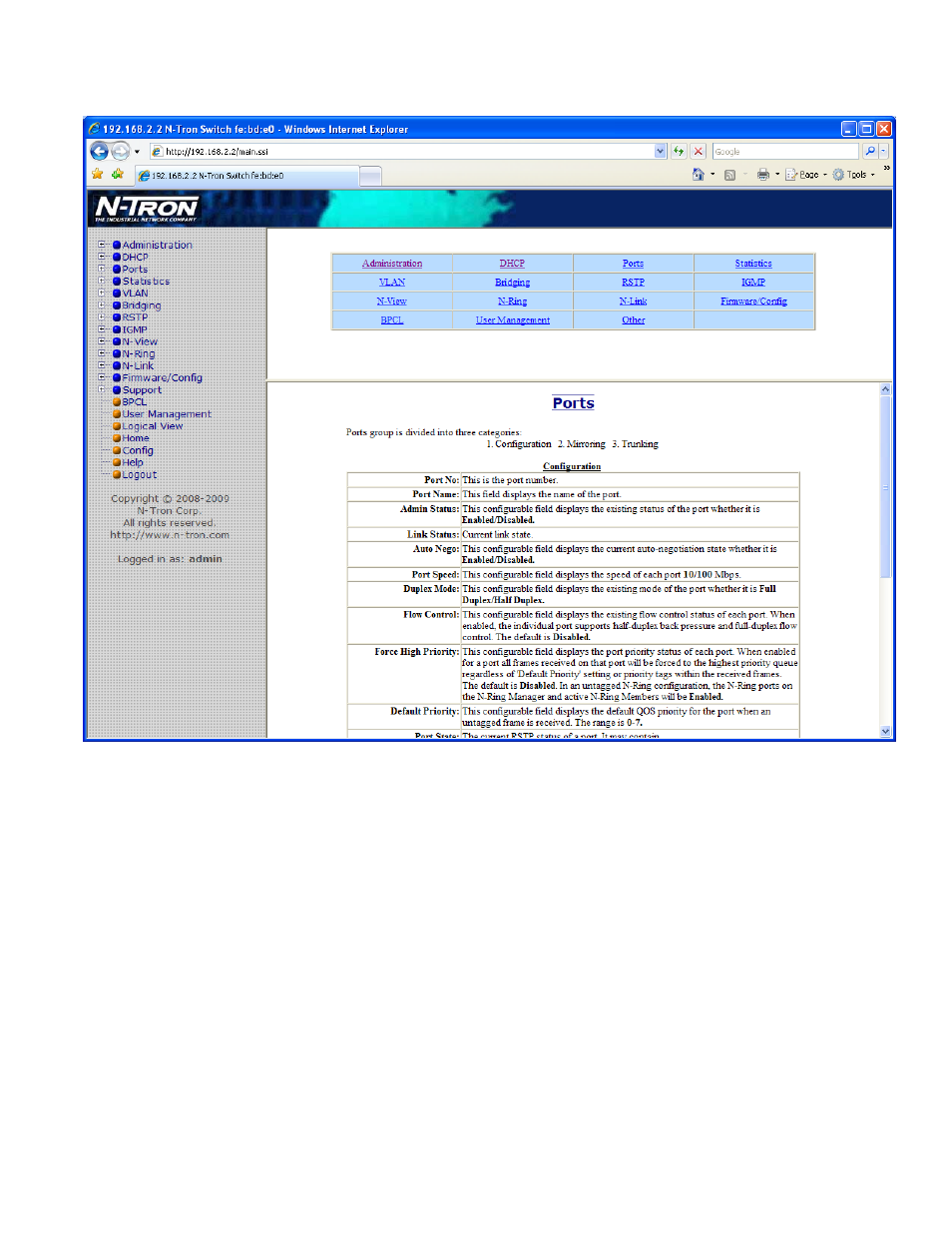 Help – ports | B&B Electronics 7018TX - Manual User Manual | Page 100 / 138