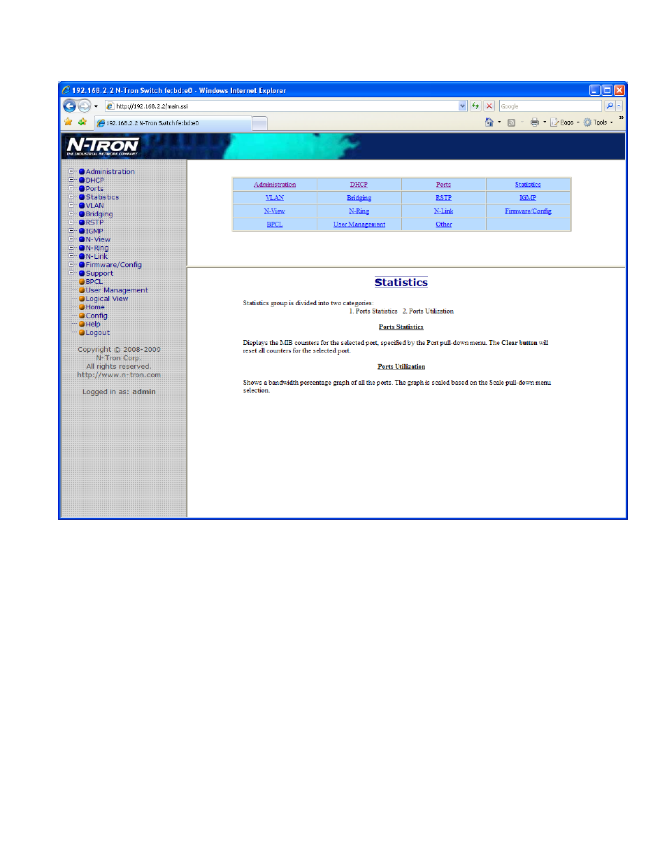 Help – statistics | B&B Electronics 7018TX - Manual User Manual | Page 101 / 138