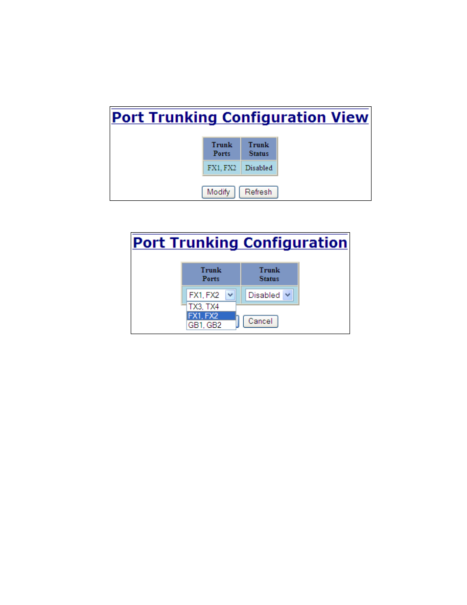 Ports – trunking | B&B Electronics 7018TX - Manual User Manual | Page 45 / 138