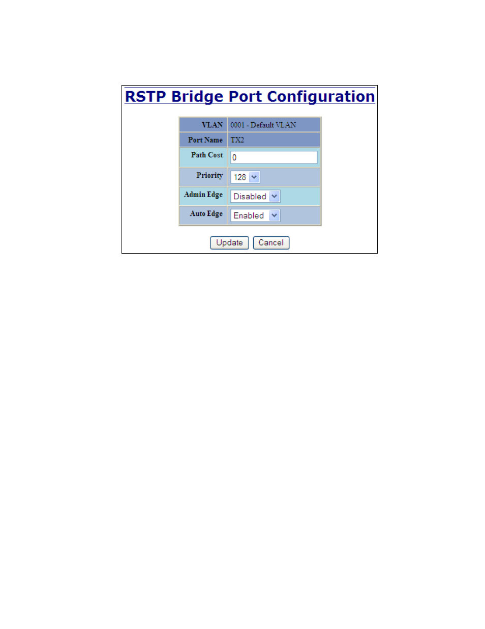 Rstp – configuration continued | B&B Electronics 7018TX - Manual User Manual | Page 60 / 138