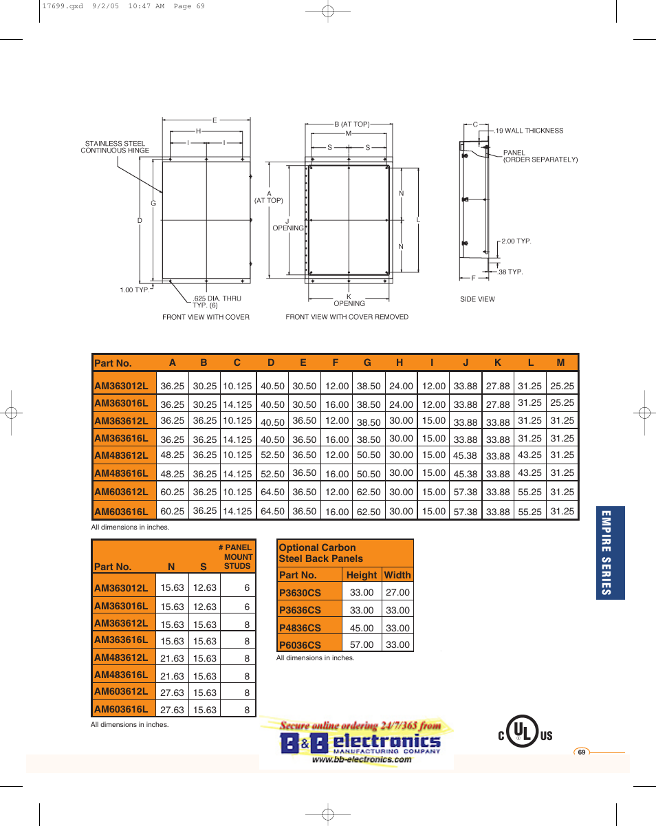 B&B Electronics AM363016L - Datasheet User Manual | Page 4 / 8