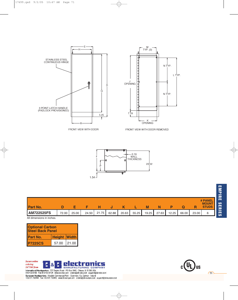 B&B Electronics AM363016L - Datasheet User Manual | Page 6 / 8