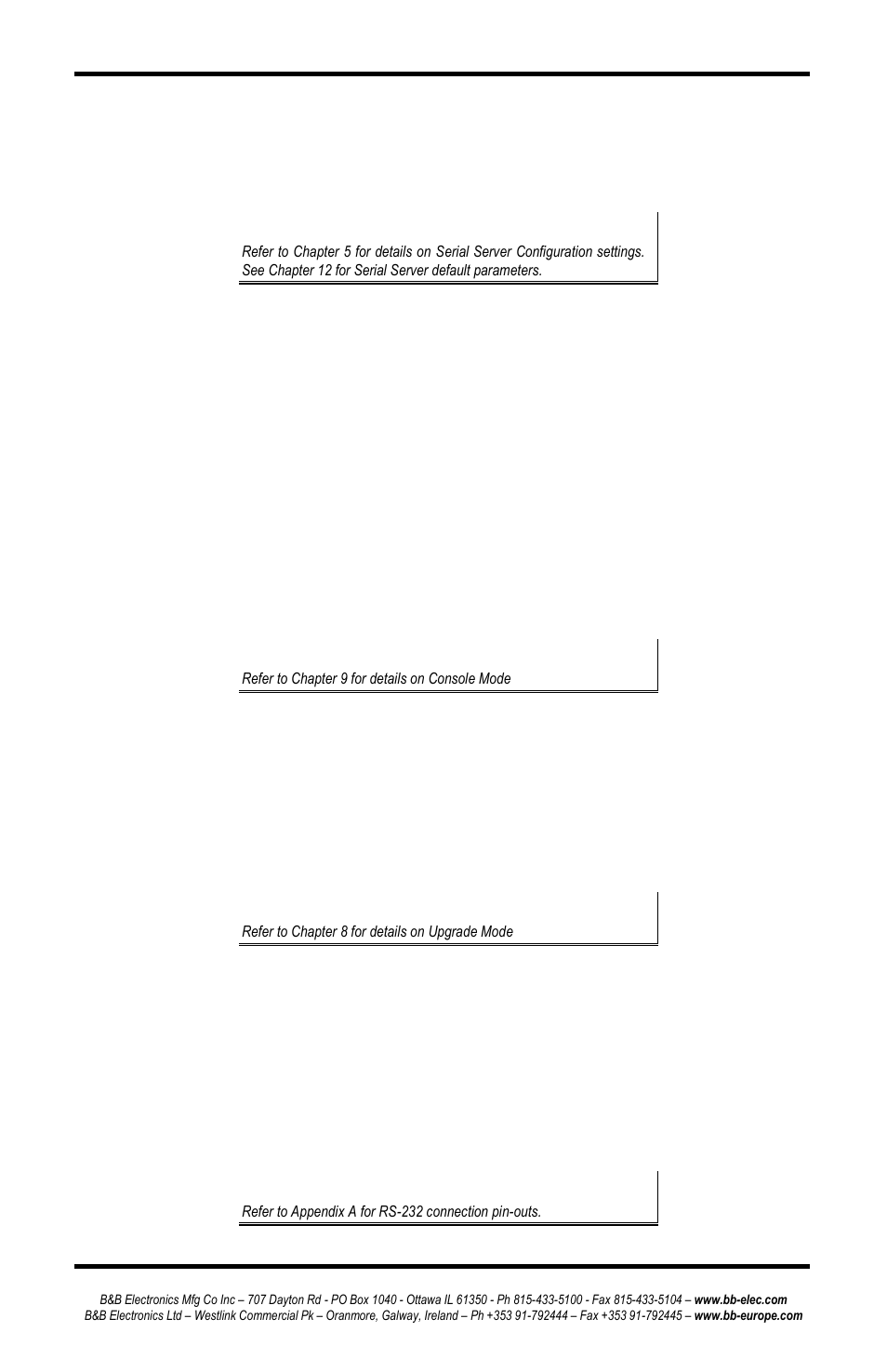 Default mode, Console mode, Upgrade mode | Rs-232 mode | B&B Electronics ESP902 - Manual User Manual | Page 21 / 91