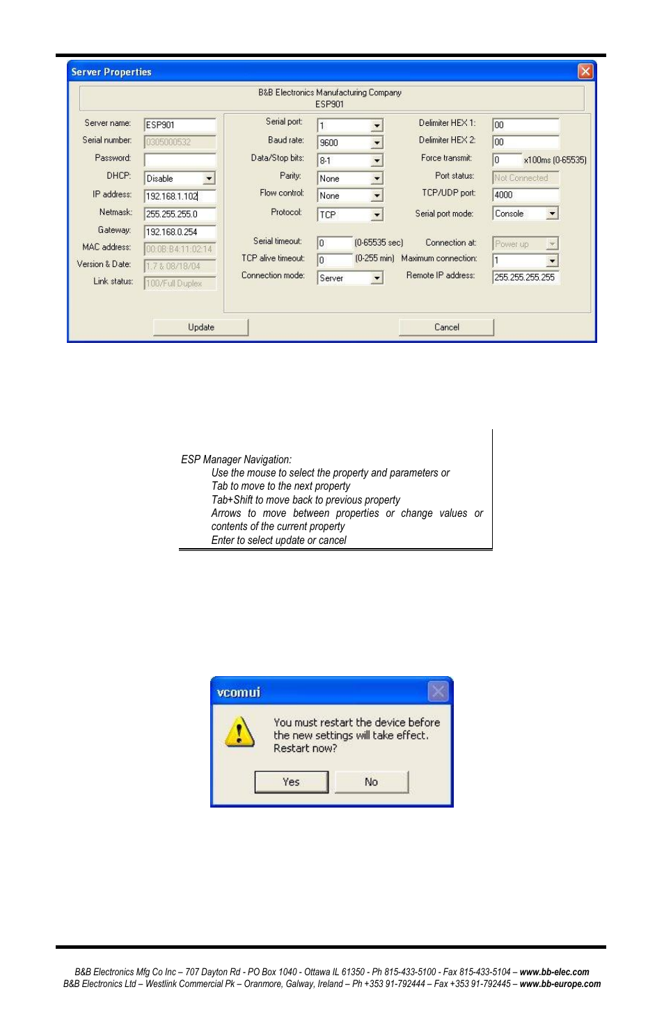 B&B Electronics ESP902 - Manual User Manual | Page 36 / 91