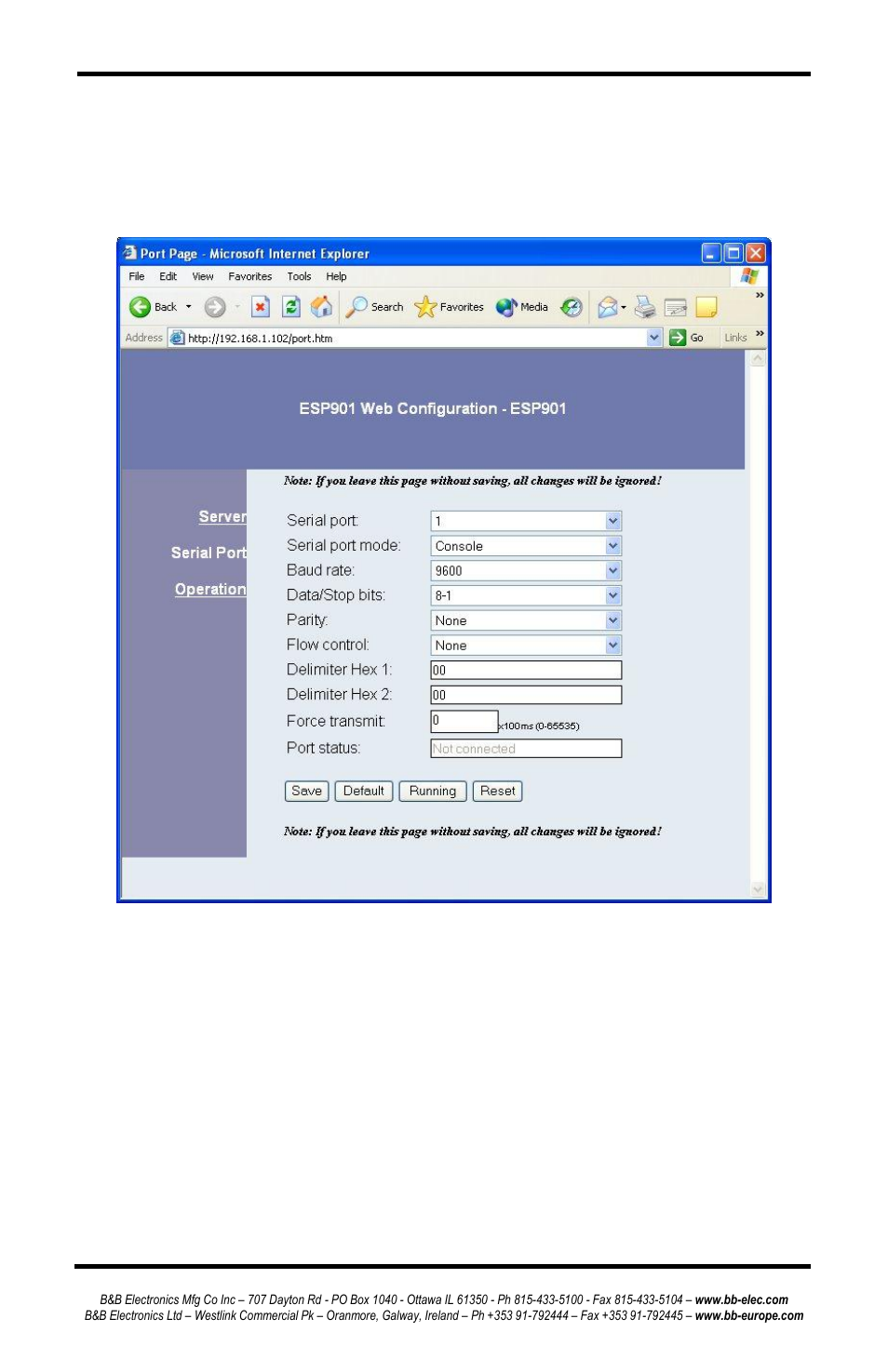 B&B Electronics ESP902 - Manual User Manual | Page 68 / 91