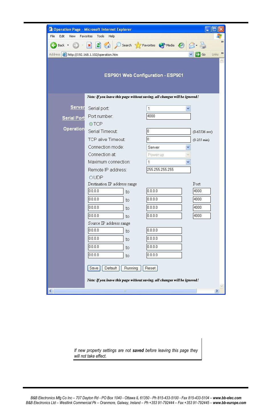B&B Electronics ESP902 - Manual User Manual | Page 69 / 91