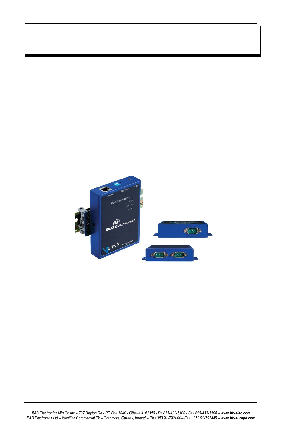 Chapter 1: introduction, Eatures | B&B Electronics ESP902 - Manual User Manual | Page 9 / 91