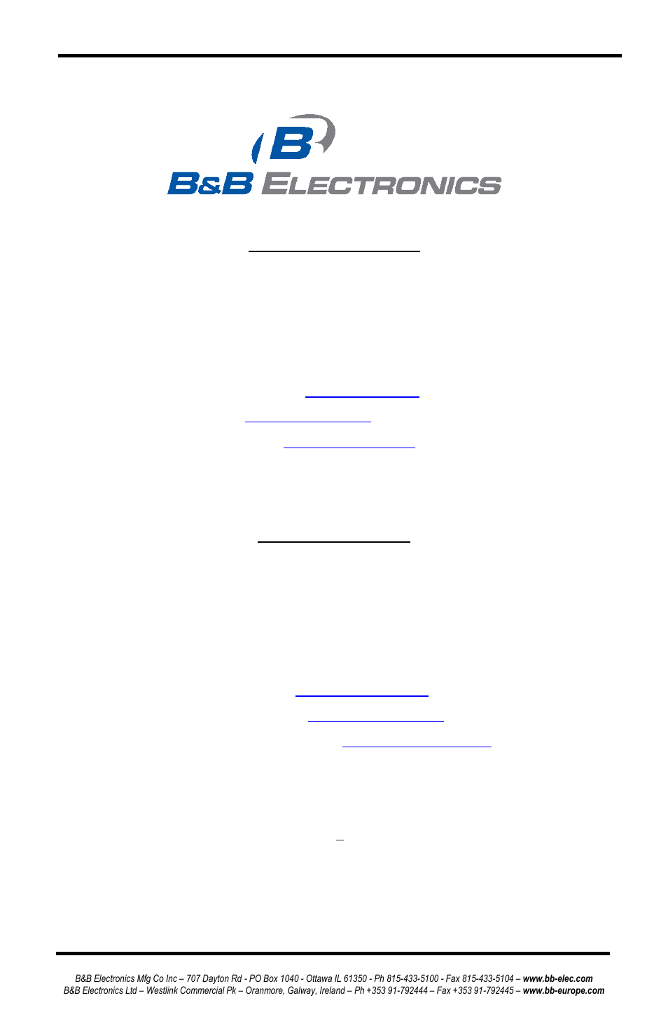 B&B Electronics ESP902 - Manual User Manual | Page 91 / 91