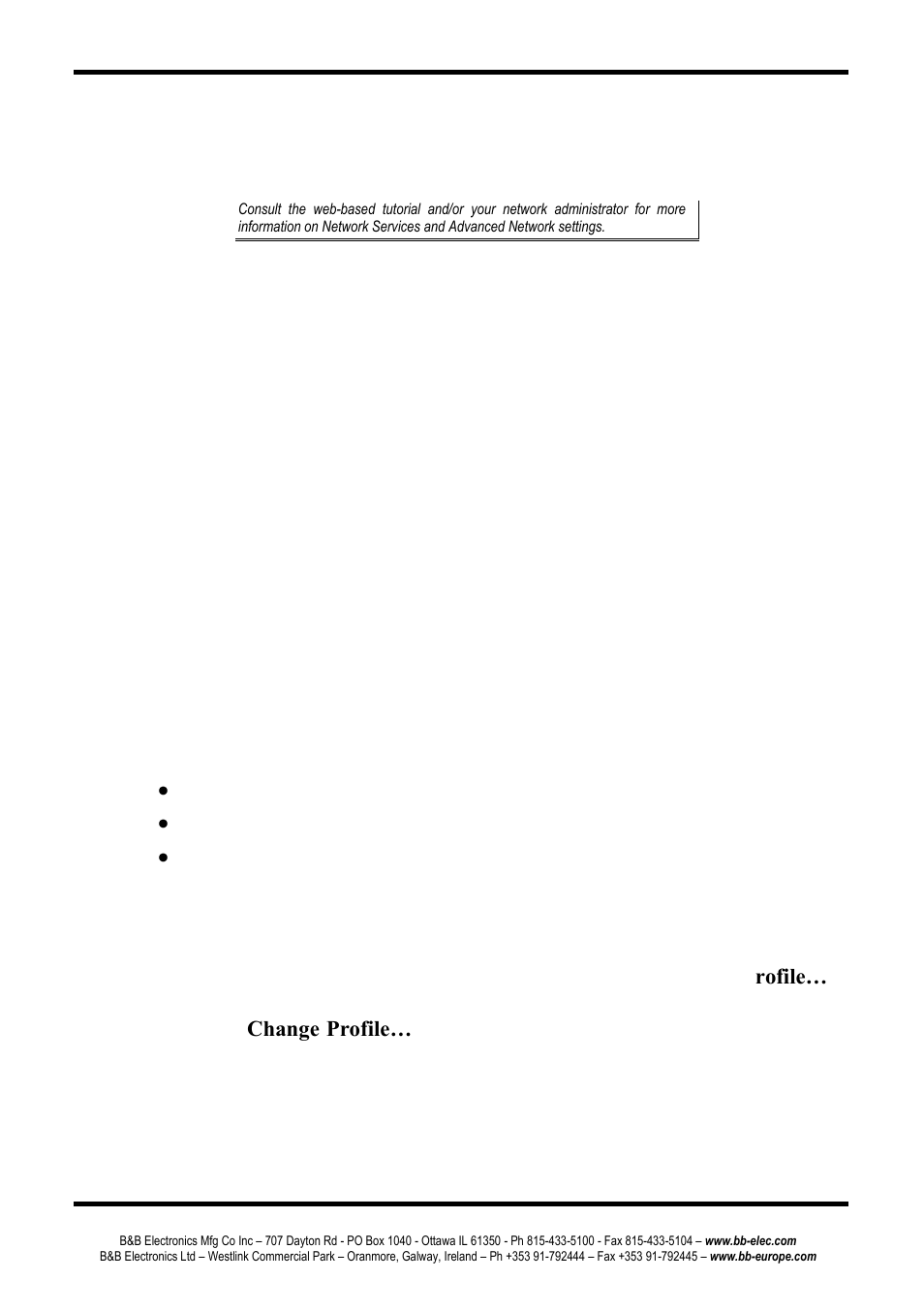 Advanced network settings, Onfiguring the, Erial | Port profile settings, Configuring the serial port | B&B Electronics PESV1A - Manual User Manual | Page 28 / 60