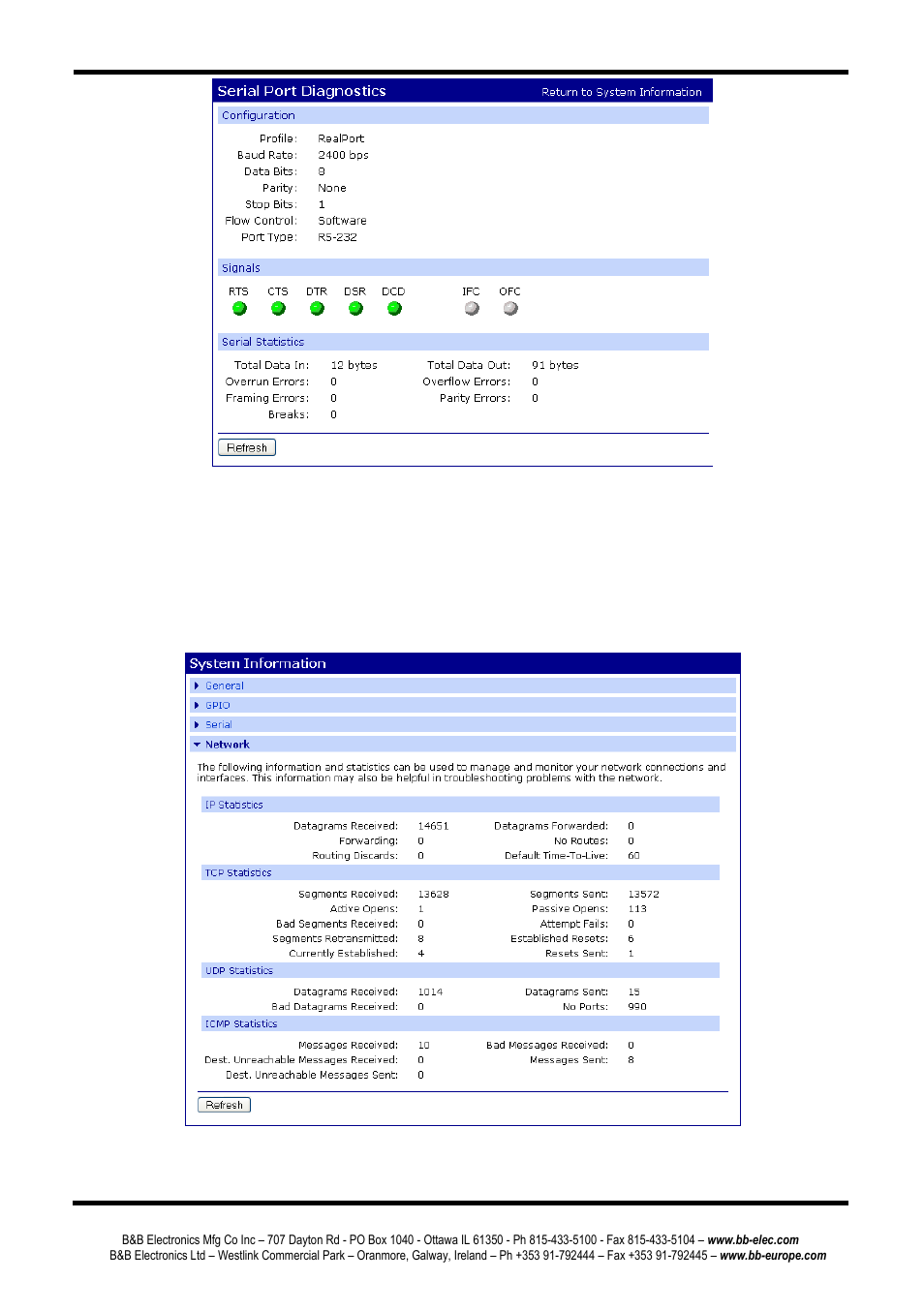 Network | B&B Electronics PESV1A - Manual User Manual | Page 43 / 60