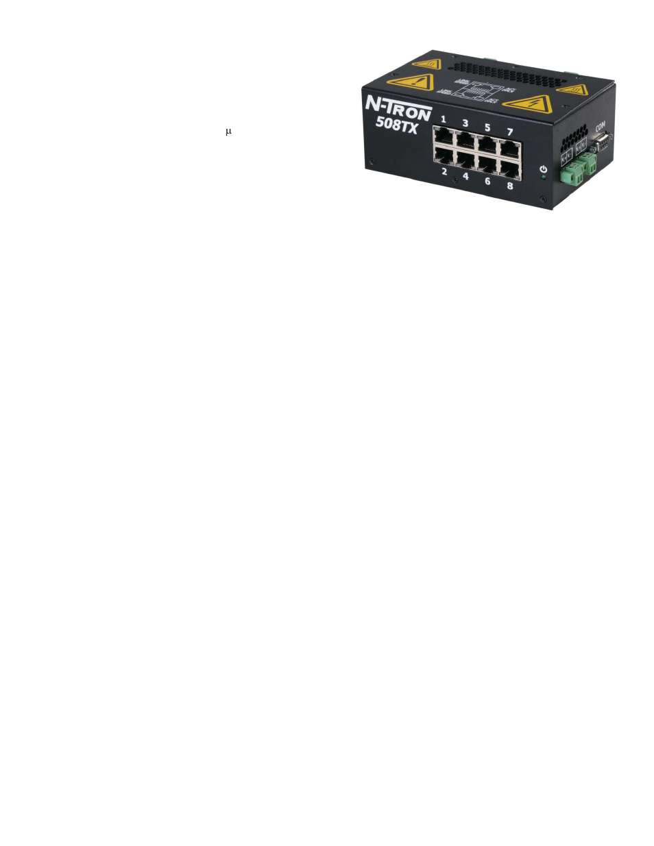Key specifications (508tx) | B&B Electronics 516TX-A - Manual User Manual | Page 54 / 68