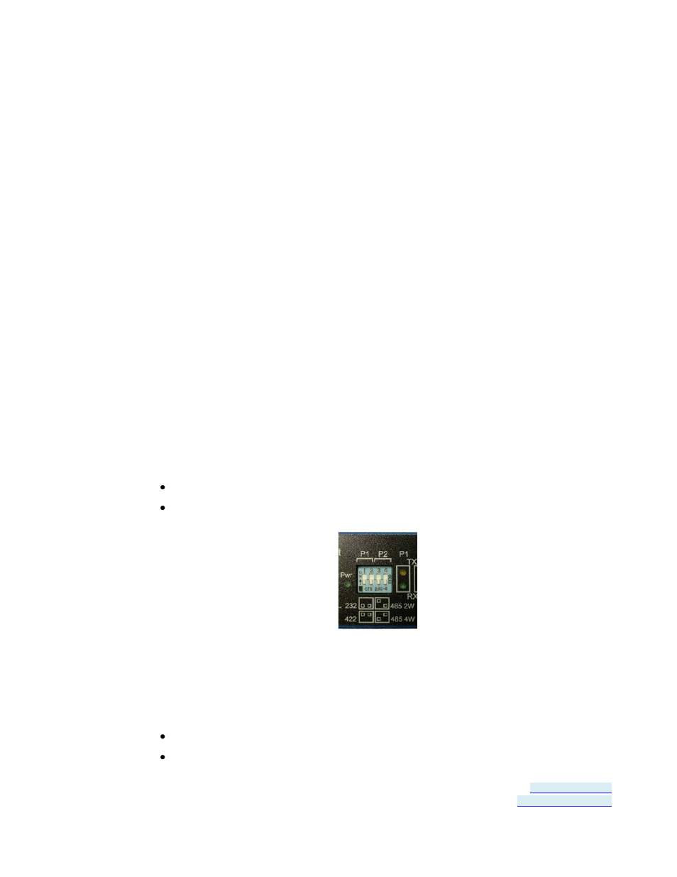Termination and biasing, Setting com port operating modes, Setting com port | Operating modes | B&B Electronics USR604 - Manual User Manual | Page 21 / 45