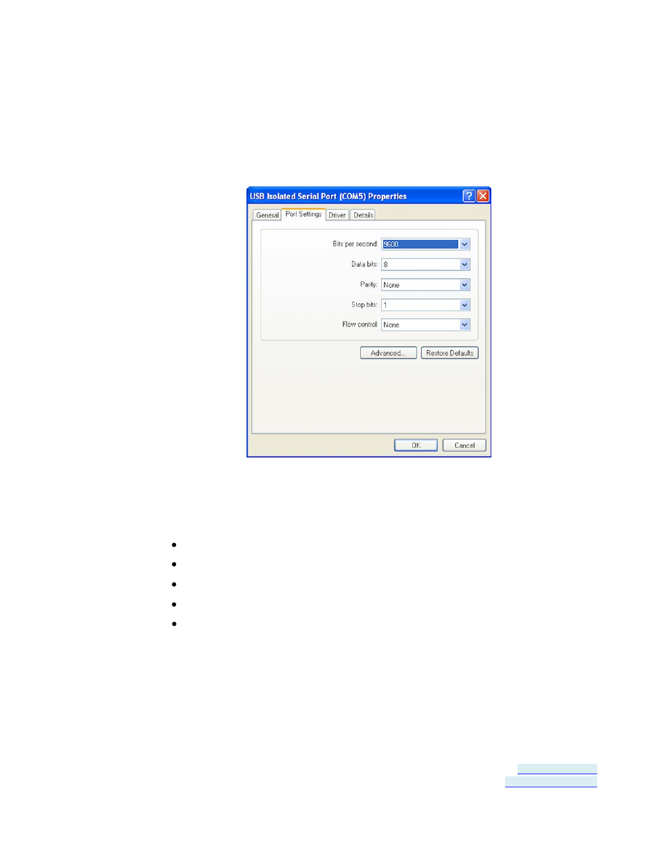 Setting serial port properties | B&B Electronics USR604 - Manual User Manual | Page 26 / 45