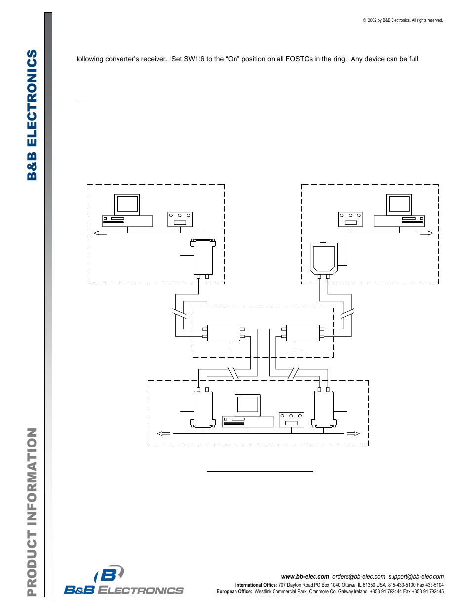 Produ ct i nfo rmati o n b&b e lectr on ics | B&B Electronics FOSTC - Datasheet User Manual | Page 4 / 6