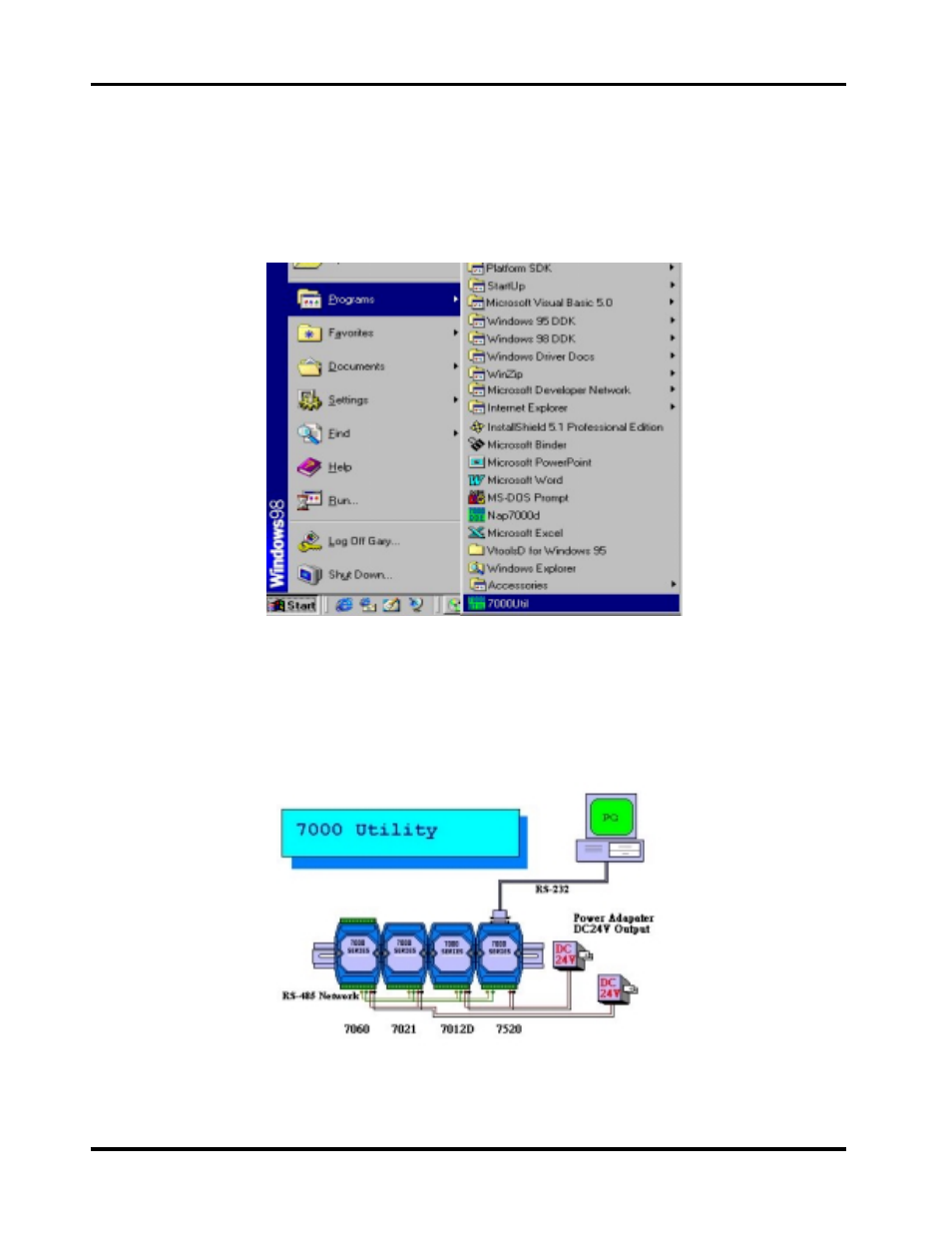 Starting the 7000 utility | B&B Electronics I-7060 - Quick Start Guide User Manual | Page 14 / 56