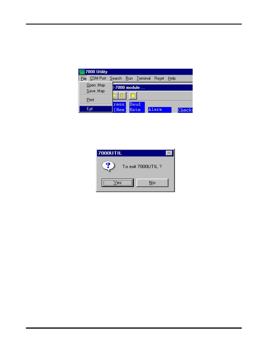 Exiting the 7000 utility | B&B Electronics I-7060 - Quick Start Guide User Manual | Page 25 / 56