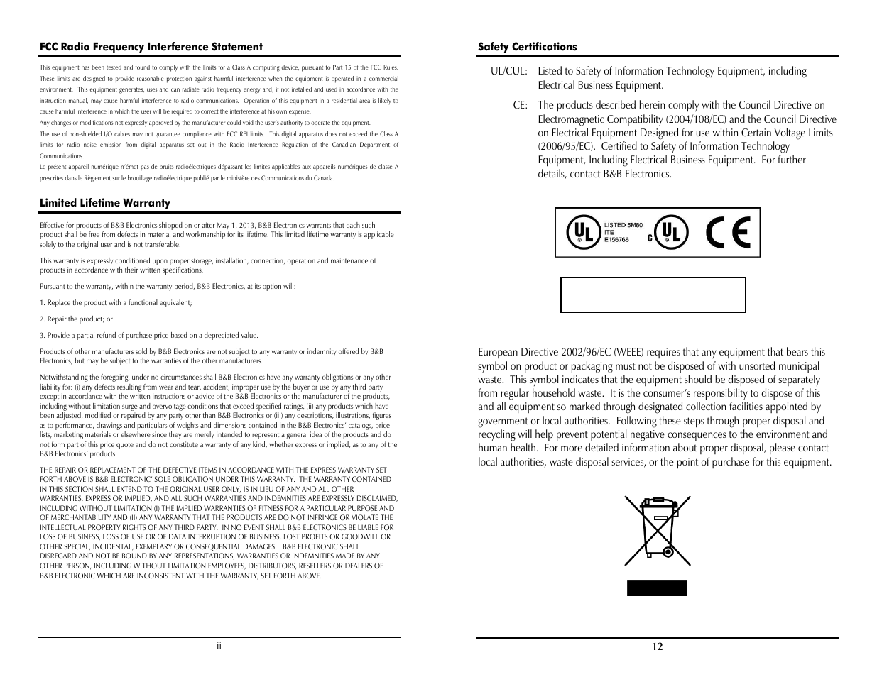 B&B Electronics 855-11844--51 - Manual User Manual | Page 2 / 8