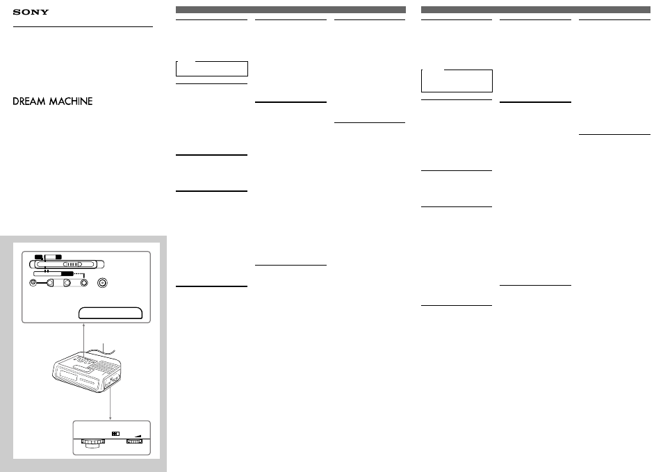 Sony ICF-C25MK2 User Manual | 2 pages