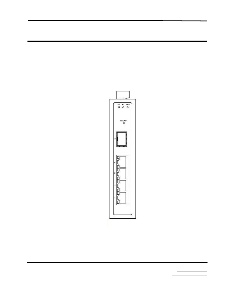 Hardware description, Front panel | B&B Electronics EIR405-SFP-T - Manual User Manual | Page 6 / 22