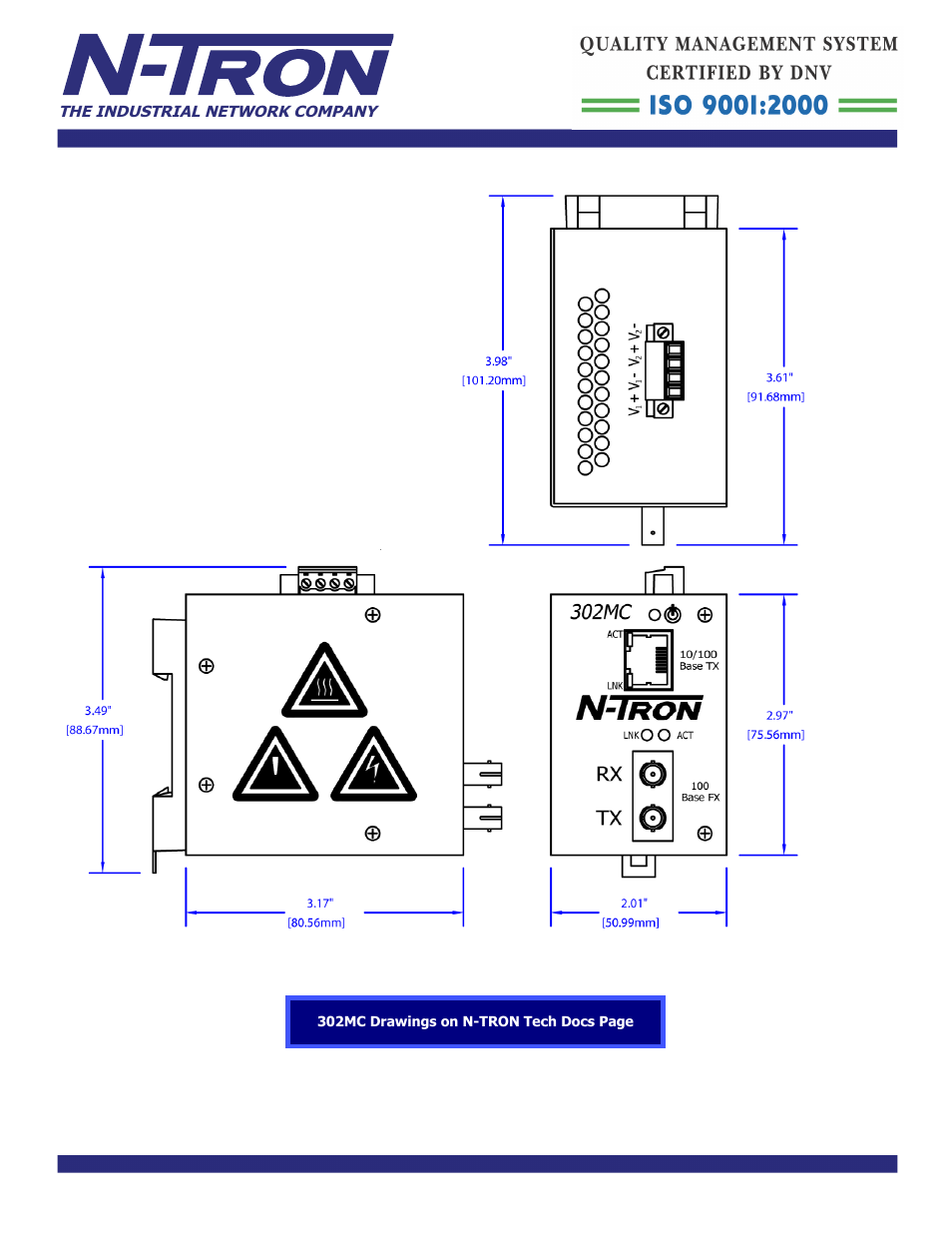 B&B Electronics 302MC-SC_ST - Datasheet User Manual | Page 3 / 3