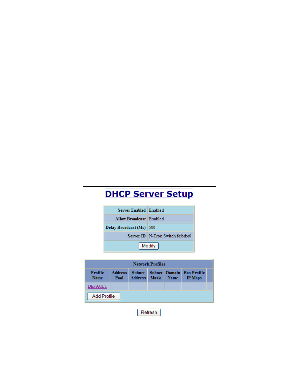 Dhcp – server – setup profiles | B&B Electronics 708M12-HV - Manual User Manual | Page 28 / 136